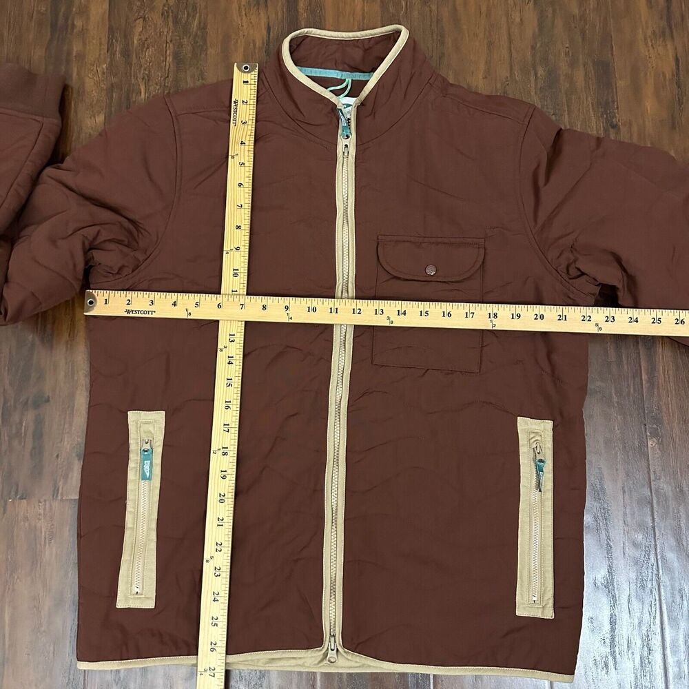 WELLEN Quilted Jacket Brown Full Zip Insulated Cozy Winter Outdoor Nylon - Picture 10 of 11